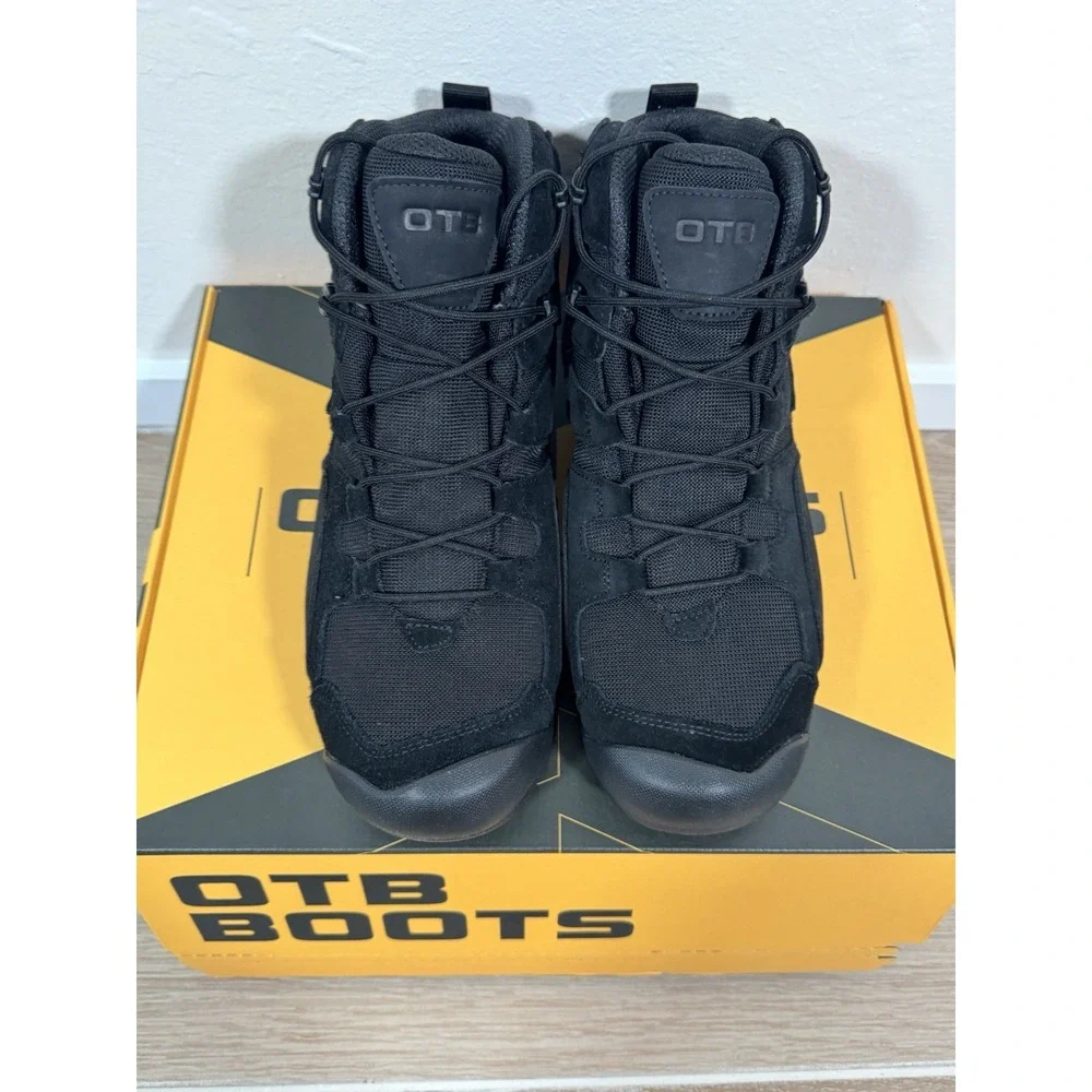 OTB Boots Mens Size 12 Black Waterproof Rugged Tactical‎ Incline Mid WP Boots